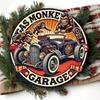 Metal Tin Sign Vintage Gas Monkey Garage Automotive Wall Decor 8x8 Inch Retro Home Pub Bar Cave