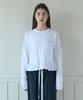 PINK PINEAPPLE Frill Layered Top_White