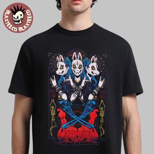 Babymetal Fox Mask Devil Horns Hot Topic Unisex T-Shirt 2XL