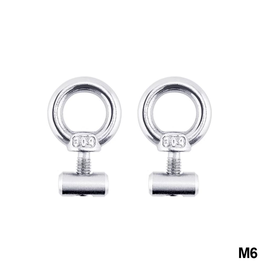 2Pcs M4 M5 M6 RV Caravan Awning Rail Stoppers Stops Motorhome Campervan Silver Stainless Steel Camper Parts
