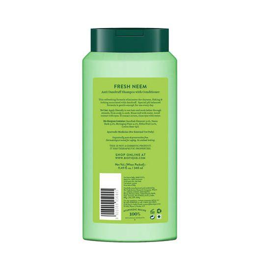 Biotique Neem Anti Dandruff Shampoo & Conditioner 340ml, Controls Flaking & Itching, pH Balanced for All Hair Types, Natural Botanical Extracts
