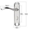 Hotun Keyless Bathroom Door Handle Lock