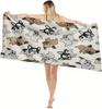 1PC Shiba Inu Cute Dogs paint Towel for family friends Gifts Quick-Dry Beach Towel For Yoga Tourism Beach GYM Camping Swimming