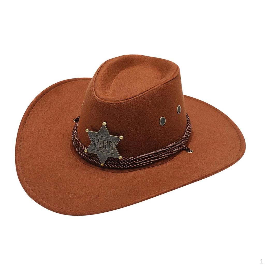 Classic Western Cowboy Hat - Stylish Sun Protection for Outdoor Adventures