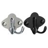 2pcs Stainless Steel Wall Mounted Coat Hanging Hook Double Ear Hangers Space Efficient Solution for Home Organization