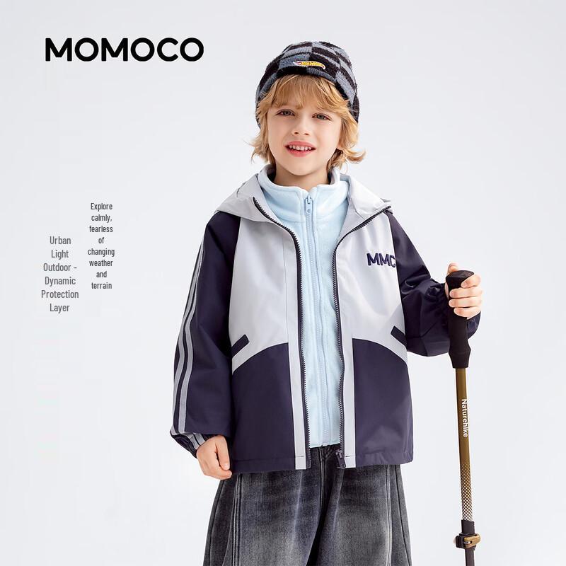 

MOMOCO Boys 2026 Spring 3-in-1 Casual Jacket 140