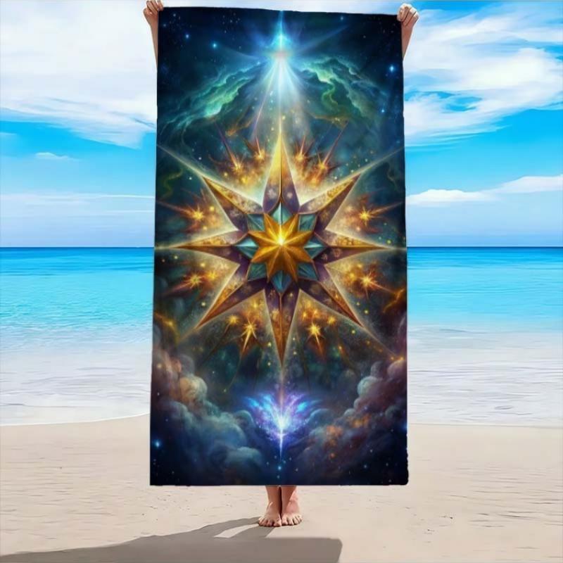 

Brilliant Star Beach Towel | Ultra-Absorbent, Quick-Dry, Polyester Blend, Ideal for Beach, Pool, Bathroom,Yoga,Fitness, Outdoor W40*H60(CM)