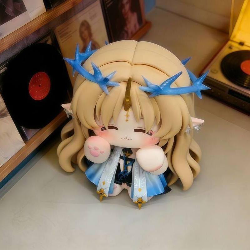 Q Version Wuthering Waves Cat Ver Cartethia Mini Figure Creative Game Merch Trendy Toys Desktop Ornament Collectible Model Gift