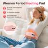 Women Period Heating Pad USB Charging Hot Compress Menstrual Pain Relief Artifact Vibration Massage Menstrual Uterus Warm Belt