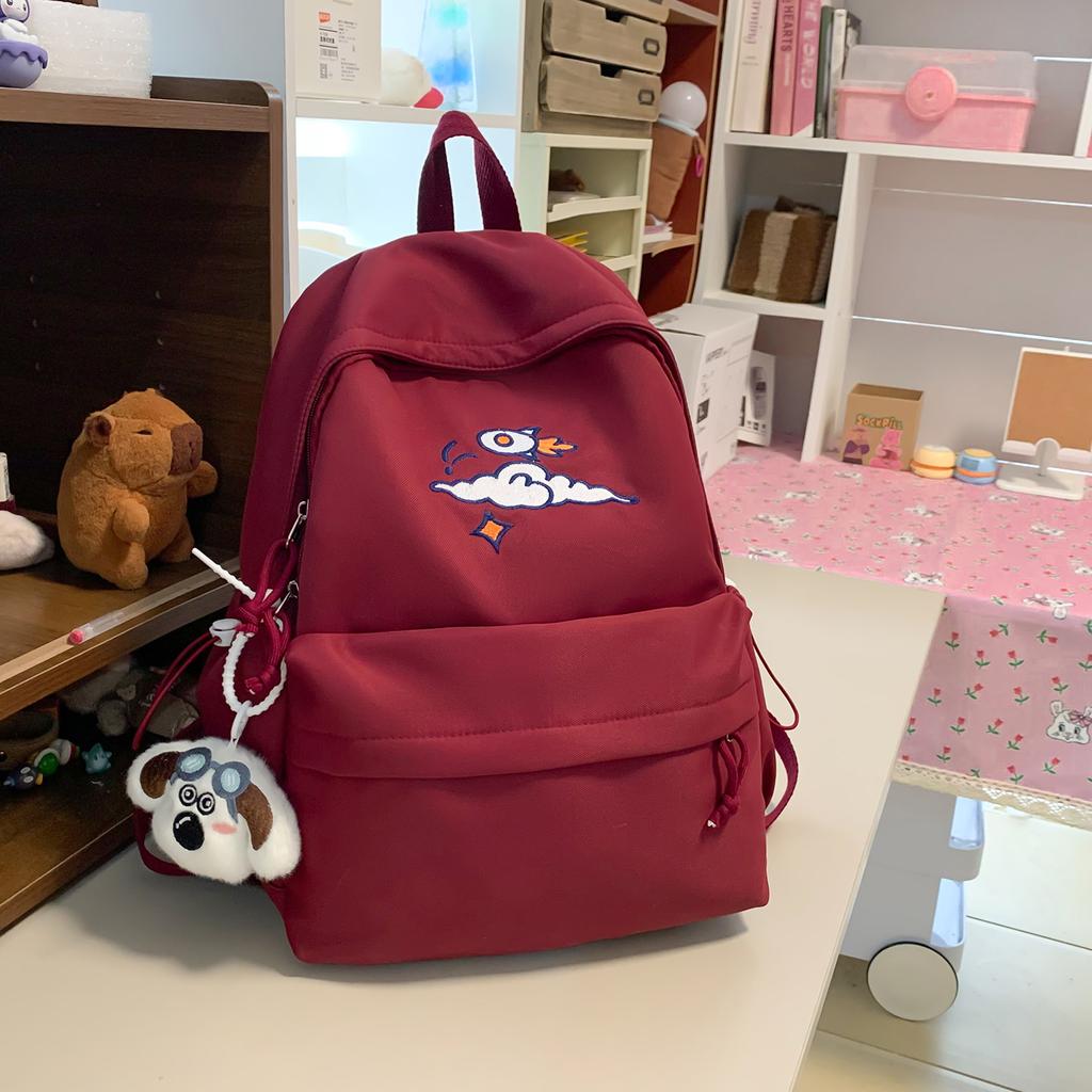 Schoolbag Japanese soft cute cartoon puppy backpack high value college student class schoolbag large capacity commuter leisure backpack