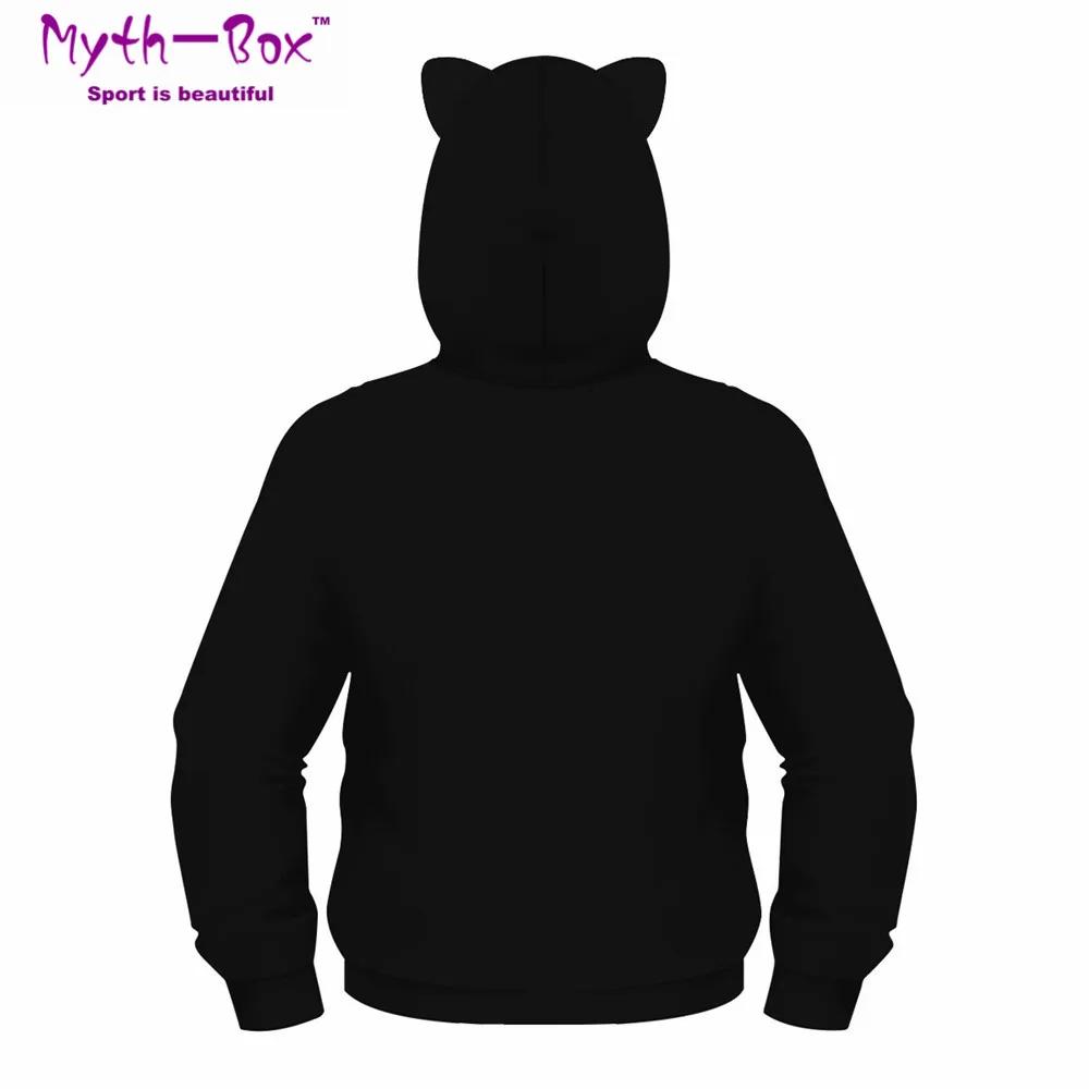 Children's Sports Hoodies Black Cat 3D Print Kids Sweatshirts Junior Child Long Sleeve Pullover 5-12y Boy&Girl's Hooded Sweaters