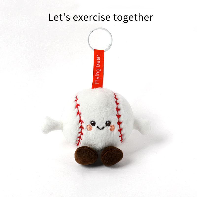 

Stylish New Arrivals Plush Charms Sports Ball Style Plush Keychains Bag Charms for Girls Christmas Gifts Birthday Gifts Volleyball Style