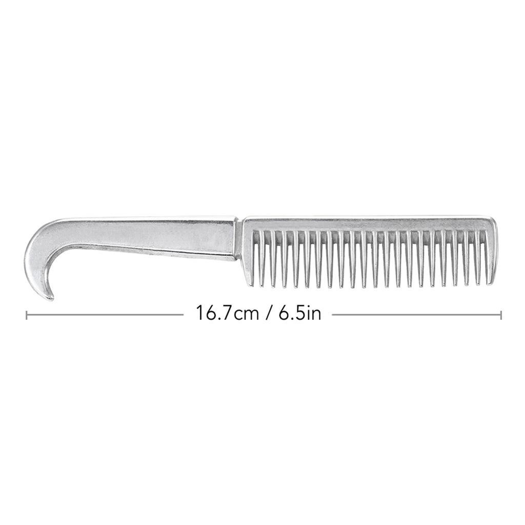 Aluminum Alloy Horse Comb Mane Tail Pulling Comb Metal Horse Grooming Tool 6.5IN / 3.9IN / 3.5IN / 3.2IN