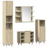 4 piece bathroom furniture set in Sonoma oak wood based material