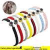 100 Language Projection Photo Bracelet for Women: Handmade Woven Rope, Perfect European and American Christmas Gift