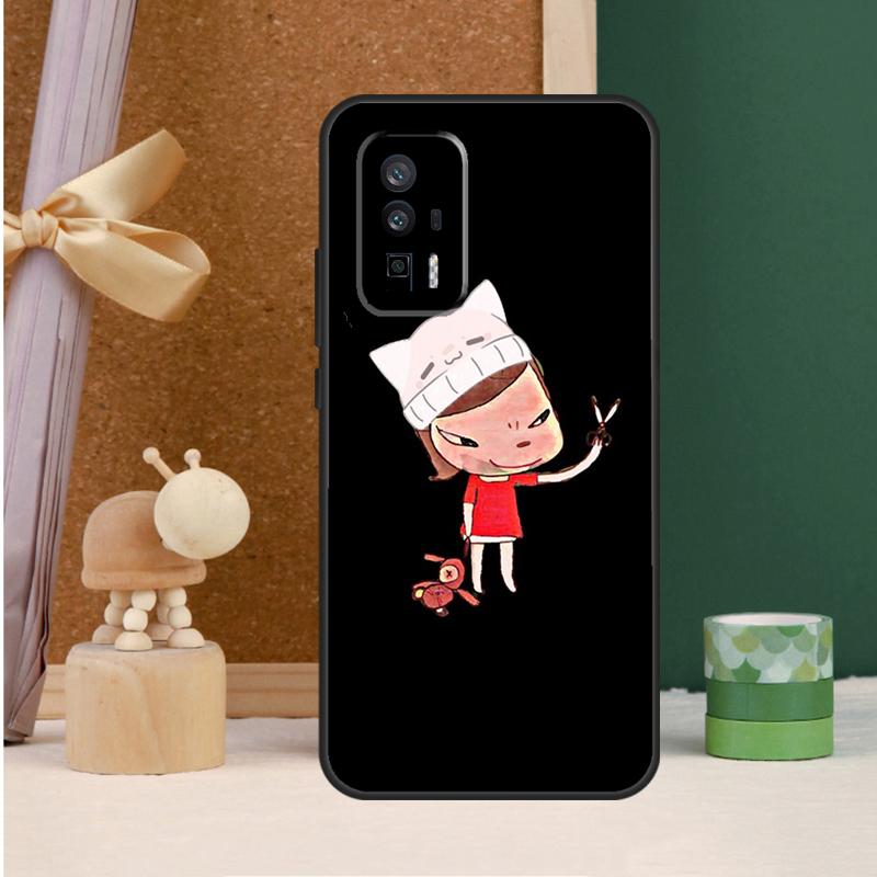 Yoshitomo Nara Case For POCO X6 Pro X3 X4 X5 M6 Pro F5 F3 M5s Xiaomi 13T Pro 11T 12T 12 13 14 Ultra Cover