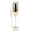 Metal Wine Goblet Stainless Steel Elegant High Hardness Widely Used Metal Wine Glass for Party Wedding Banquet