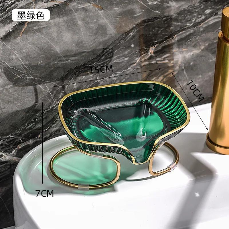 Luxurious Soap, Toilet Soap Box, Soap Dish, Drain, No Punching, Toilet Storage Rack, Household Nail Free Storage Rack