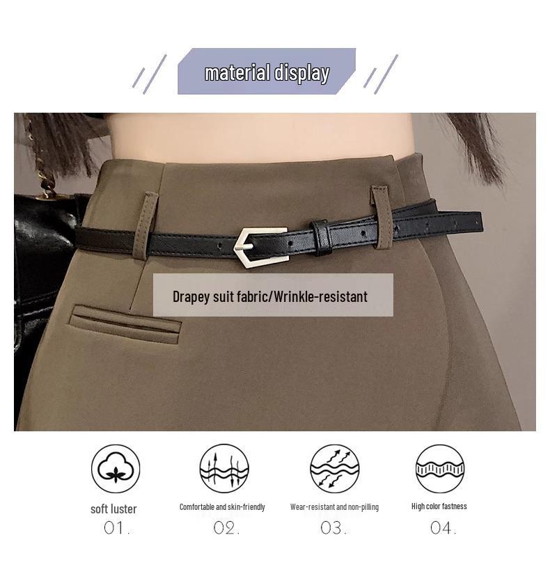 Damen High Waist Unregelmäßiger Midi-Rock: Schwarze A-Linie, Hüftbetont, Petite-Passform für Frühling & Herbst 2025