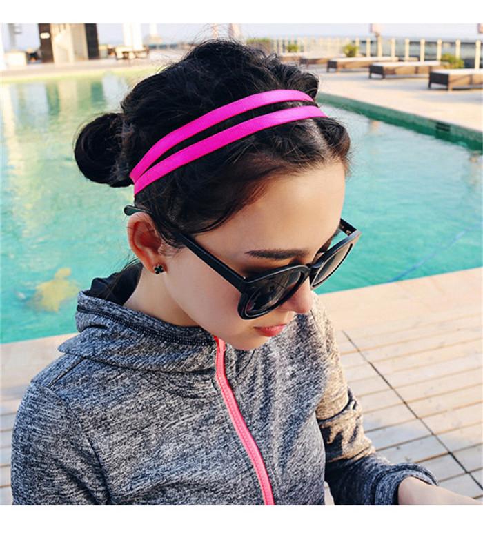 Popular Non-slip Sports Yoga Running Fitness Headband Women Girls Elastic Hair Head Bands Accessories For Men Scrunchy Headwear