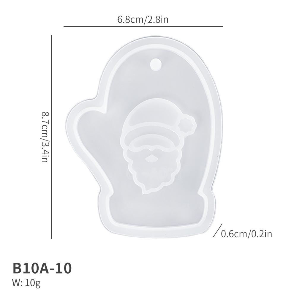 Epoxy Resin Mold Personalized Christmas Tree Hanging Tags Diy Pendant Silicone Mold Multifunctional Resin Crafts Jewelry Mold