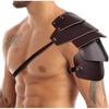 Capa Armadura de Hombro Gótica Cuero PU Negro Armadura de Hombro de Pu Cosplay Pirata