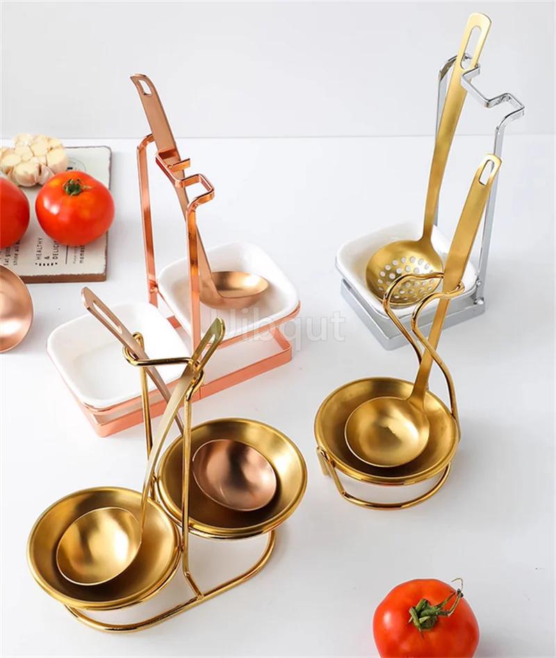 Gadget Multifunctional Portable Spoon Rest for Hotpot Restaurant Food Restaurant Utensil Household Upright Ladle Holder Kitchen