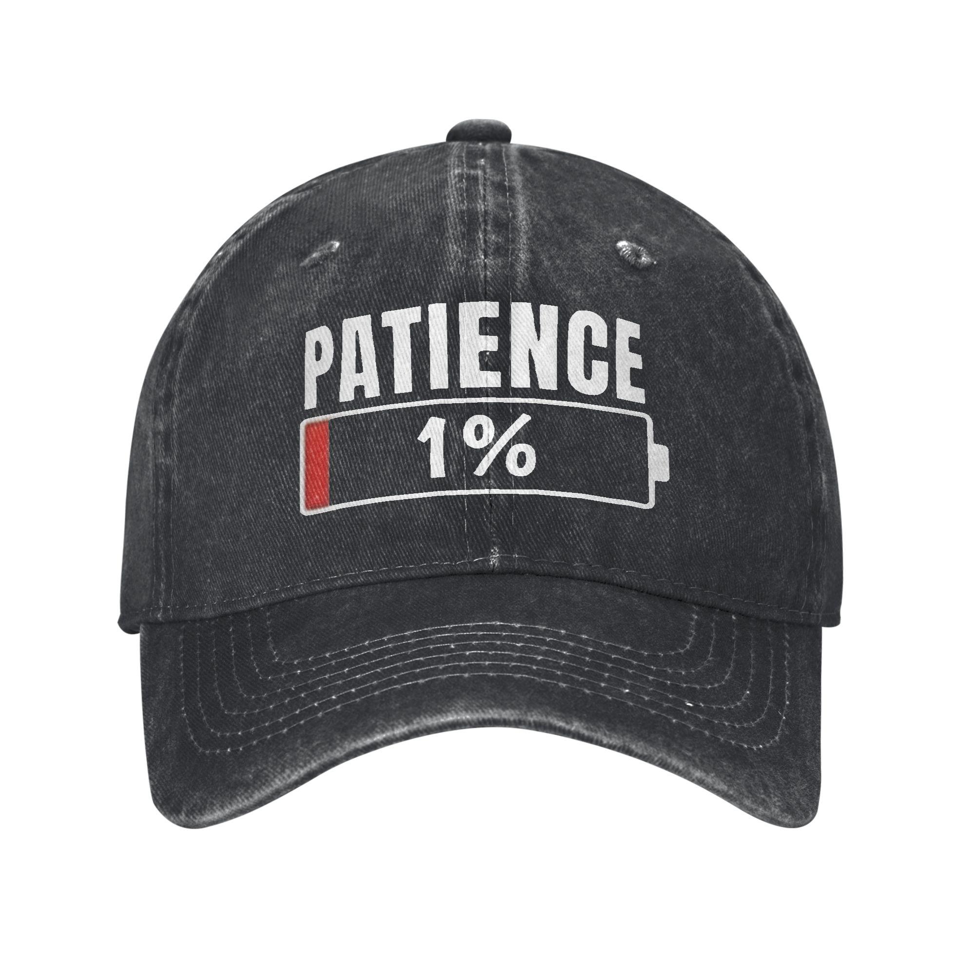 Patience at Gift Outfits Baseball Cap Unisex Women Fashion Hats Cap Adjustable Sun Cap Adjustable