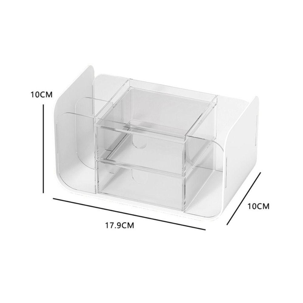 Drawer Stationery Storage Box Multi Grid Makeup Brush Holder Creative Pen Container School