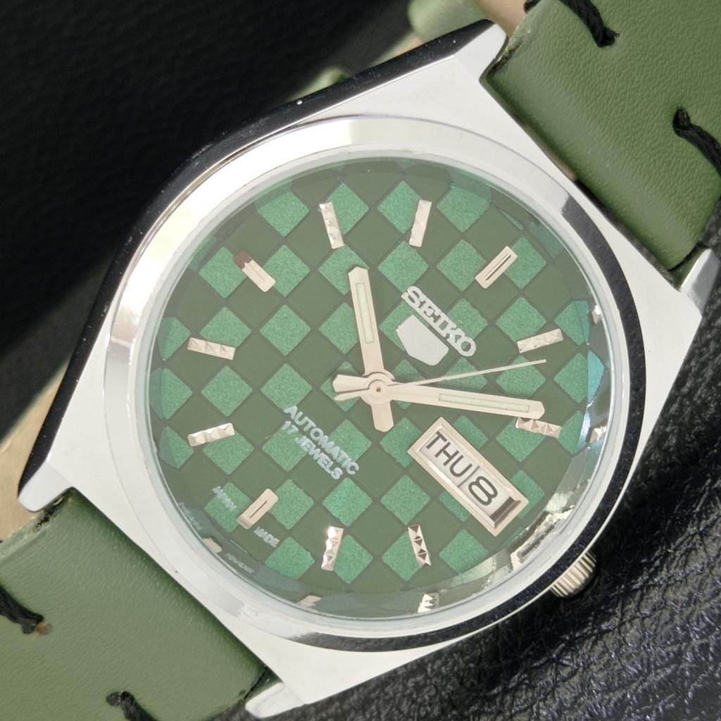 

ЯПОНИЯ SEIKO 5 АВТОМАТИЧЕСКИЕ МУЖСКИЕ 6309A ВОССТАНОВЛЕННЫЕ ЧАСЫ С ЦИФЕРБЛАТОМ ЗЕЛЕНОГО ЦВЕТА a440223-9 Sk-a440223-1
