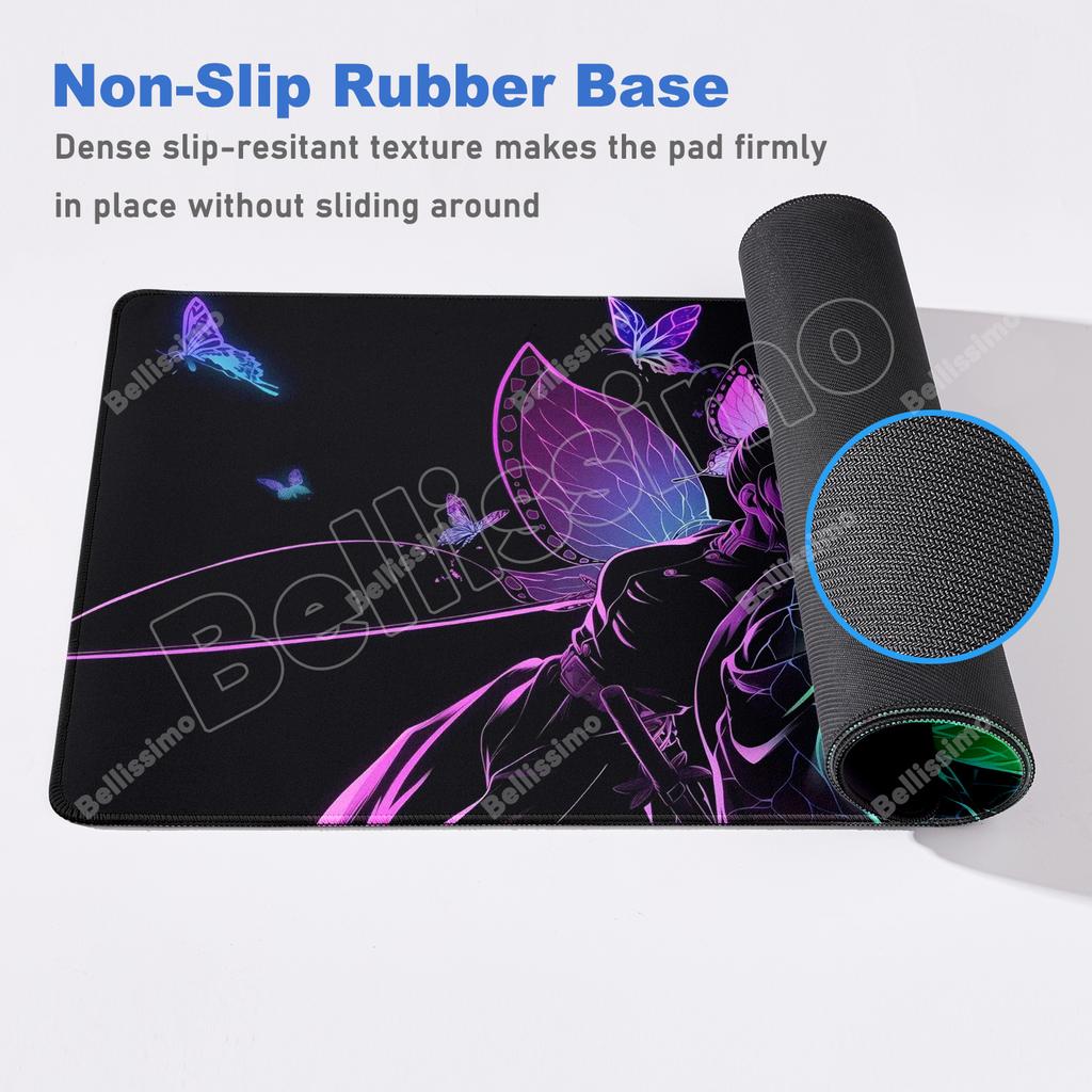 Tappetini Mouse Anime Demon Slayer Kimetsu No Yaiba Tappetino Mouse Gaming Laptops Tastiera Deskmat Accessori PC Protezione Scrivania Tappetino Gamer