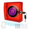 With Lock Thermostat Lock Box Transparent Lockable Thermostat Guard  On Wall