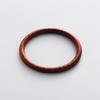 Chinese Style Personality Unique Retro Fashion Simple Black Red Sandalwood Thin Square Wood Grain Plain Ring Bracelet Women