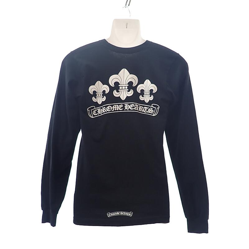 CHROME HEARTS  S Long-sleeved T-shirt black cotton mens