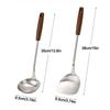 Stainless Steel Spatula Wood Handle Kitchen Stir Fry Spoon New Cooking Spatula  Kitchen Tools