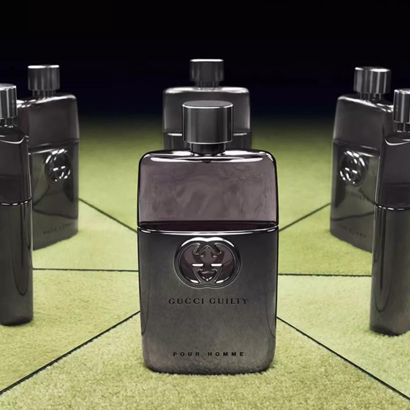 Gucci men's perfume set Guilty Love Eau de Toilette Deodorant Shower Gel Gift Two-piece set: 50ml men's eau de toilette + 50ml shower gel, no gift bag