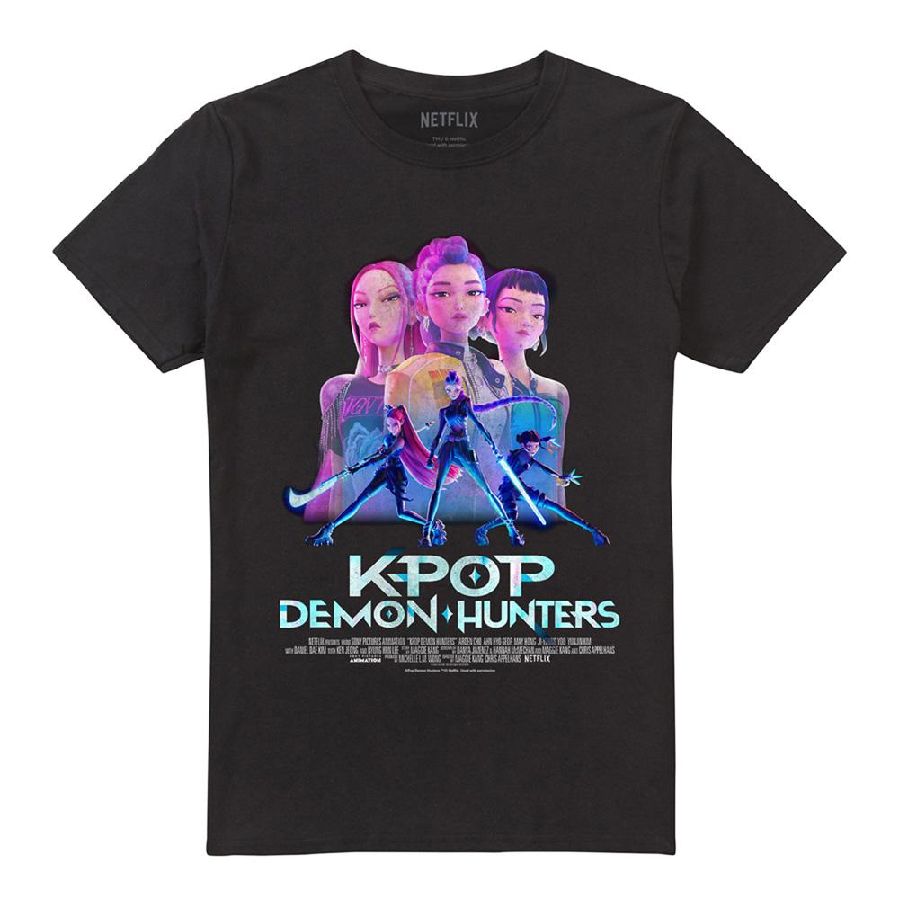 K-Pop Demon Hunters Unisex Adult Huntr/X Poster T-Shirt