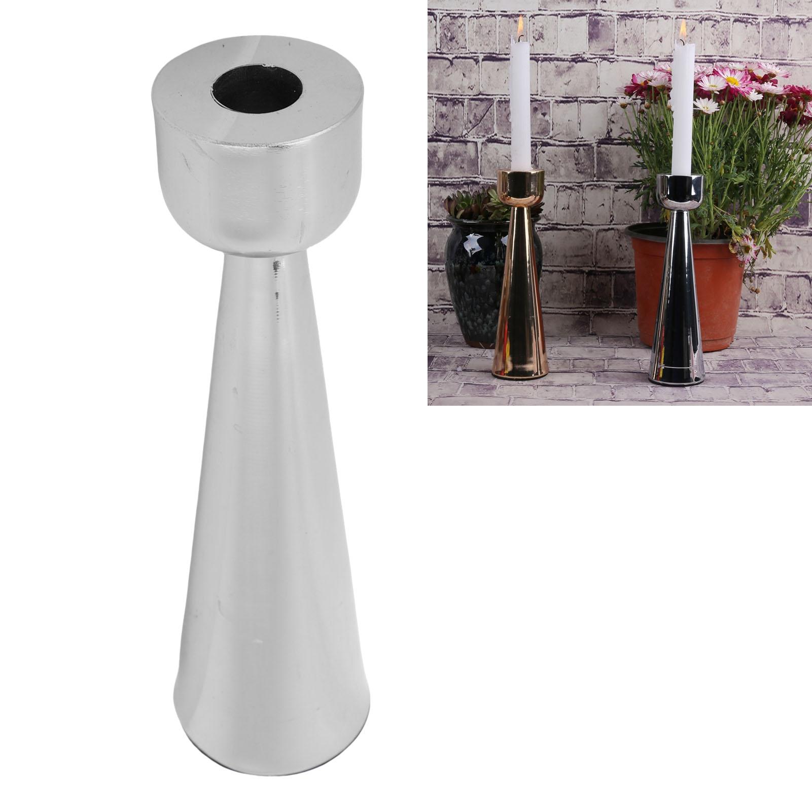 Candle Holder Electroplated Metal Vintage Decorative Candlestick Holder for Tapered Candle