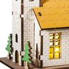 Beleuchtetes Miniaturhaus Weihnachtshütte Modell Stadtgebäude Geschenk Tiny Mockup Holz