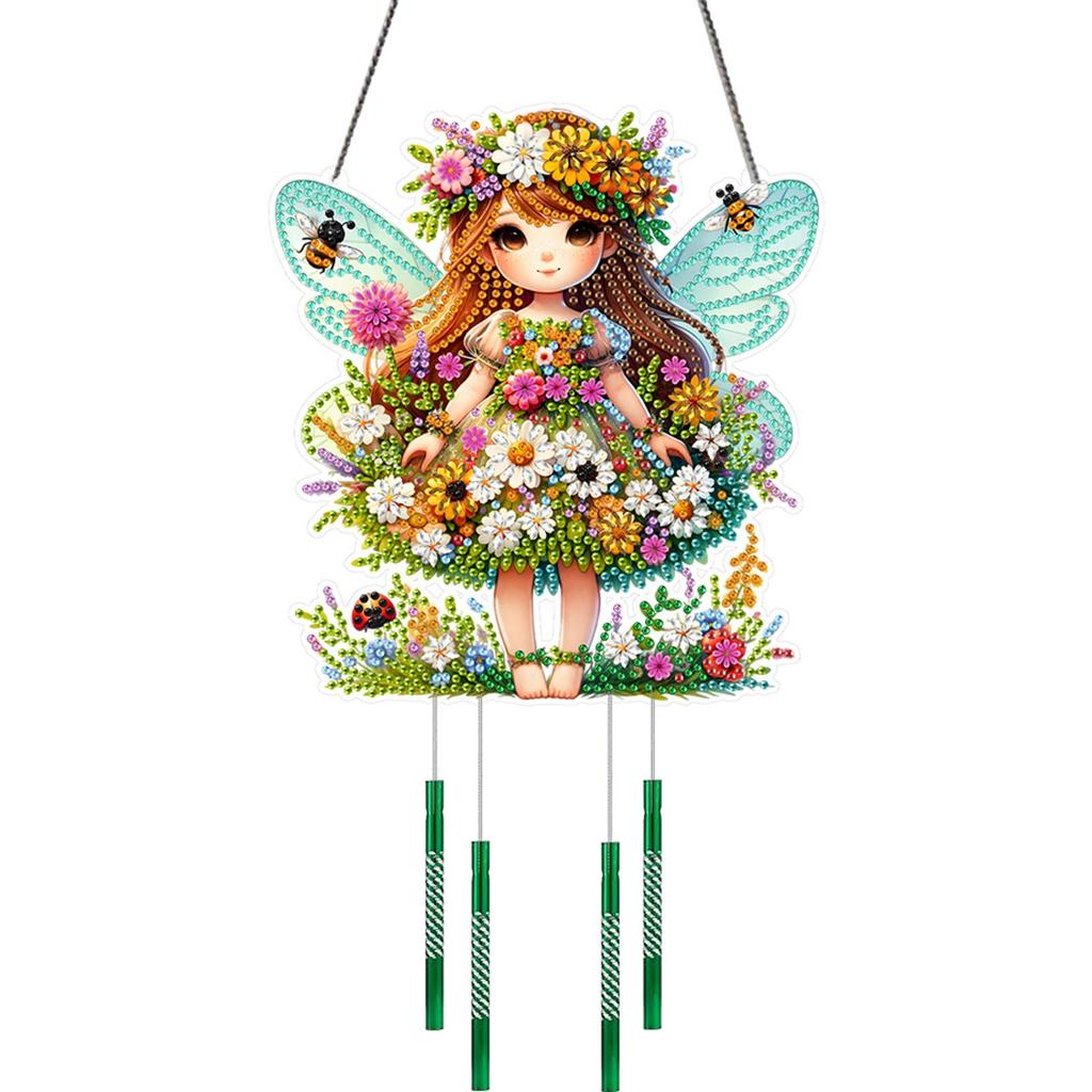 Acrylic 2D Flat DIY Diamond Painting Set Rhinestone Diamond Art Window Pendants Double Sided Window Hanging Art for Home Decor