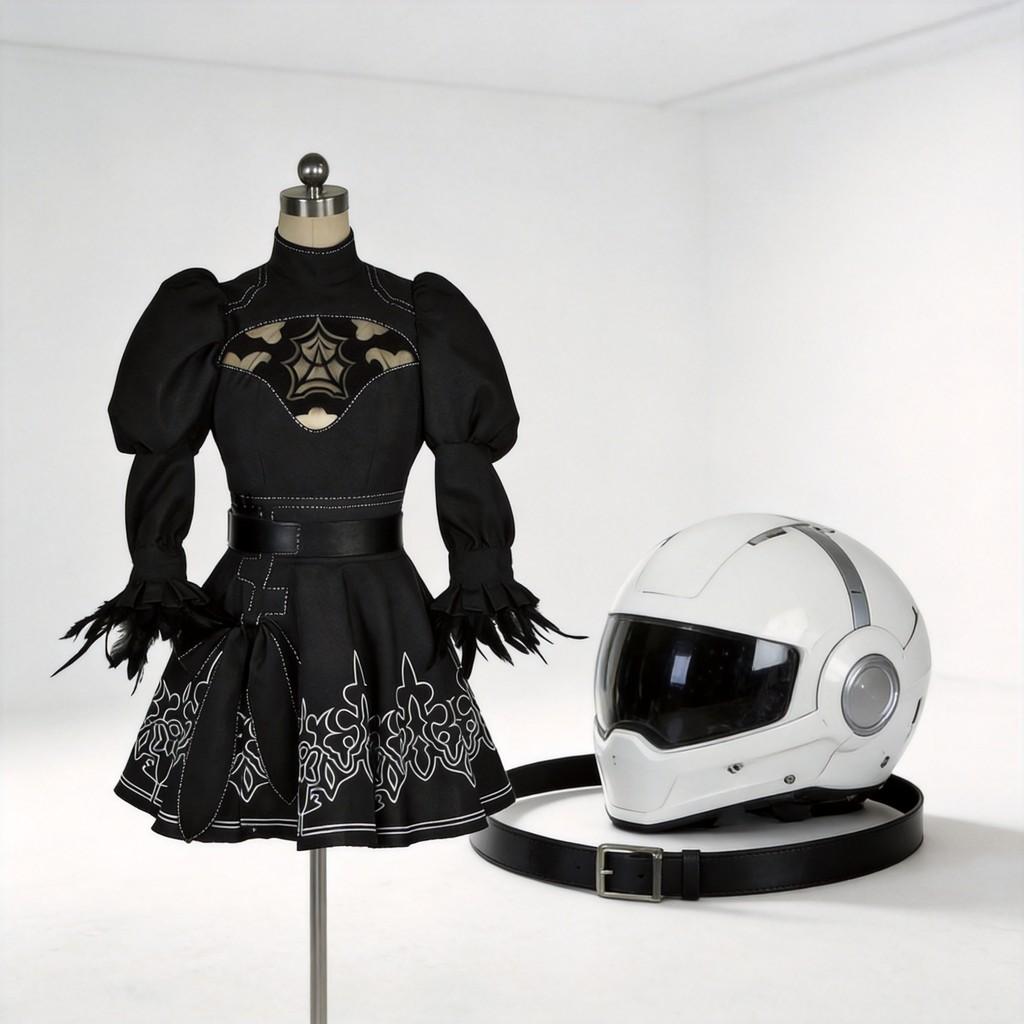 Cosplay kostým Nier Automata Pro 2b Sestru Šaty ze Spandexové látky Pro Anime Role Play