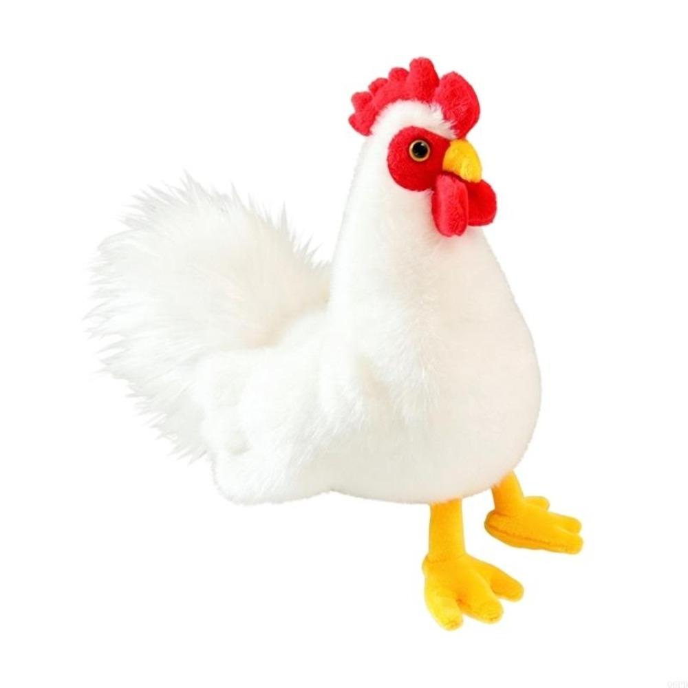 Realistic Looking Chicken Plush Pillow PP Cotton Filled Rooster Hen Plush Toy  Doll Toy
