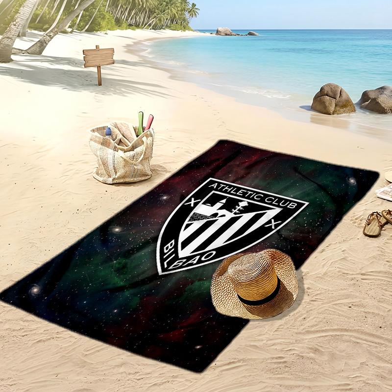 Toalla de Playa con Estampado de Fútbol del Athletic Bilbao, Toalla Grande Suave de Secado Rápido para Playa, Camping, Natación