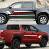 Car Graphics Stripes Sticker for Toyota Hilux Revo Vigo Rocco SR5 Door Side Colors Decor Decal Vinyl Film Cover Auto Accessories