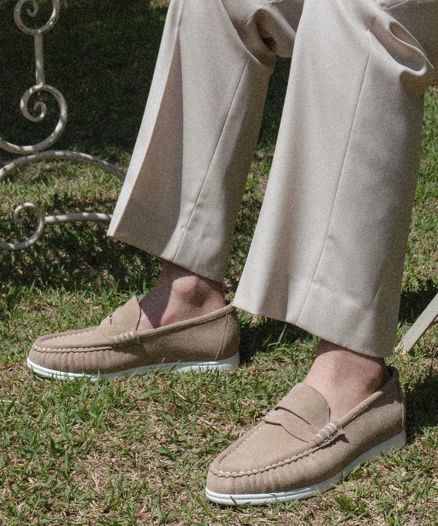 Allclassic Alc4411W Resort Shirred Loafers_Beige Suede