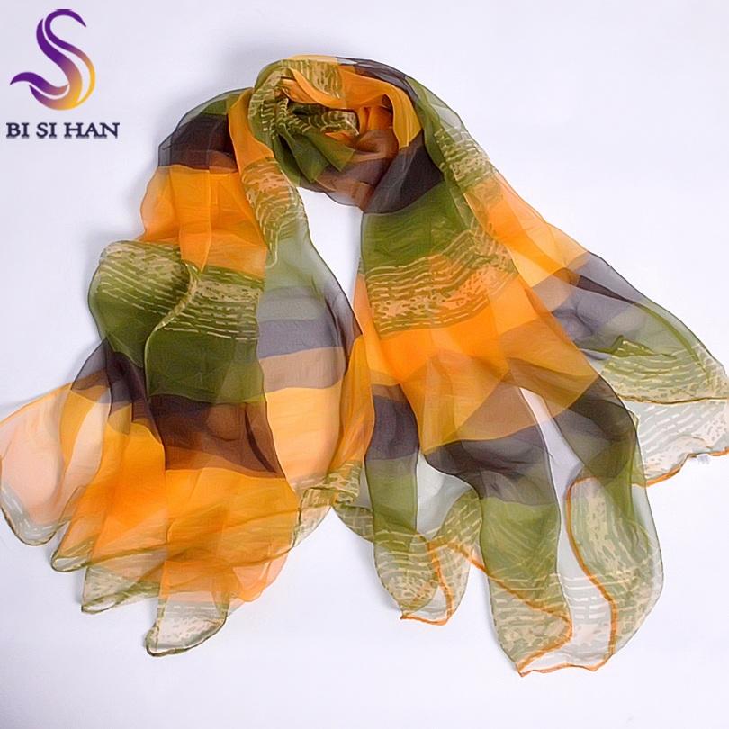 Pink Orange Silk Scarf  New Design Long Female Scarves Printed 170*105cm Spring Autumn Fashion Accessories Women Silk Scarf