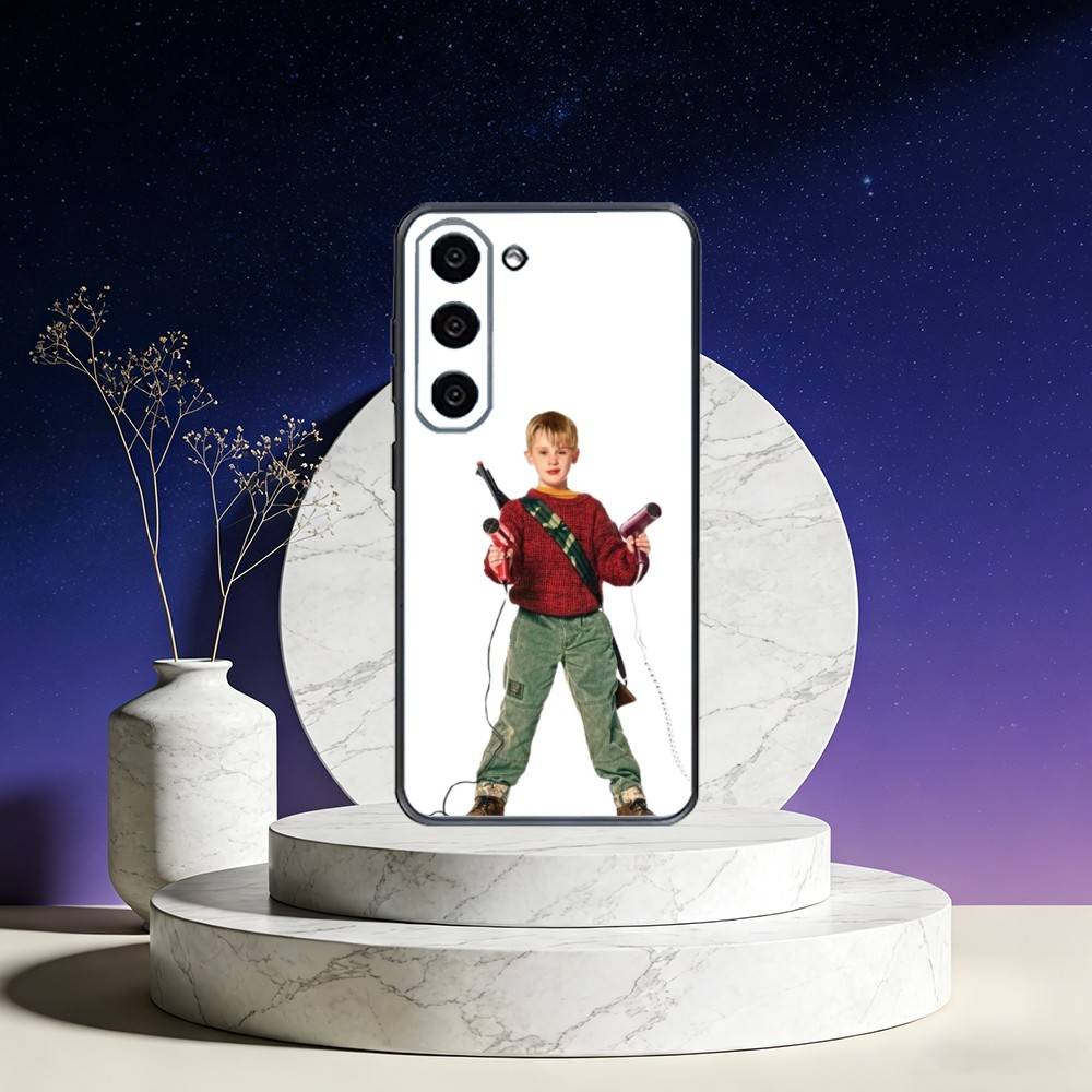 Funny TV Home Alone Phone Case For Samsung Galaxy A73,A72,A71,A70,A53,A52,A51,Others Soft Black Cover