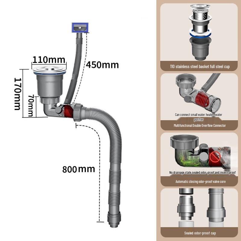 Kitchen Sink Drain Assembly