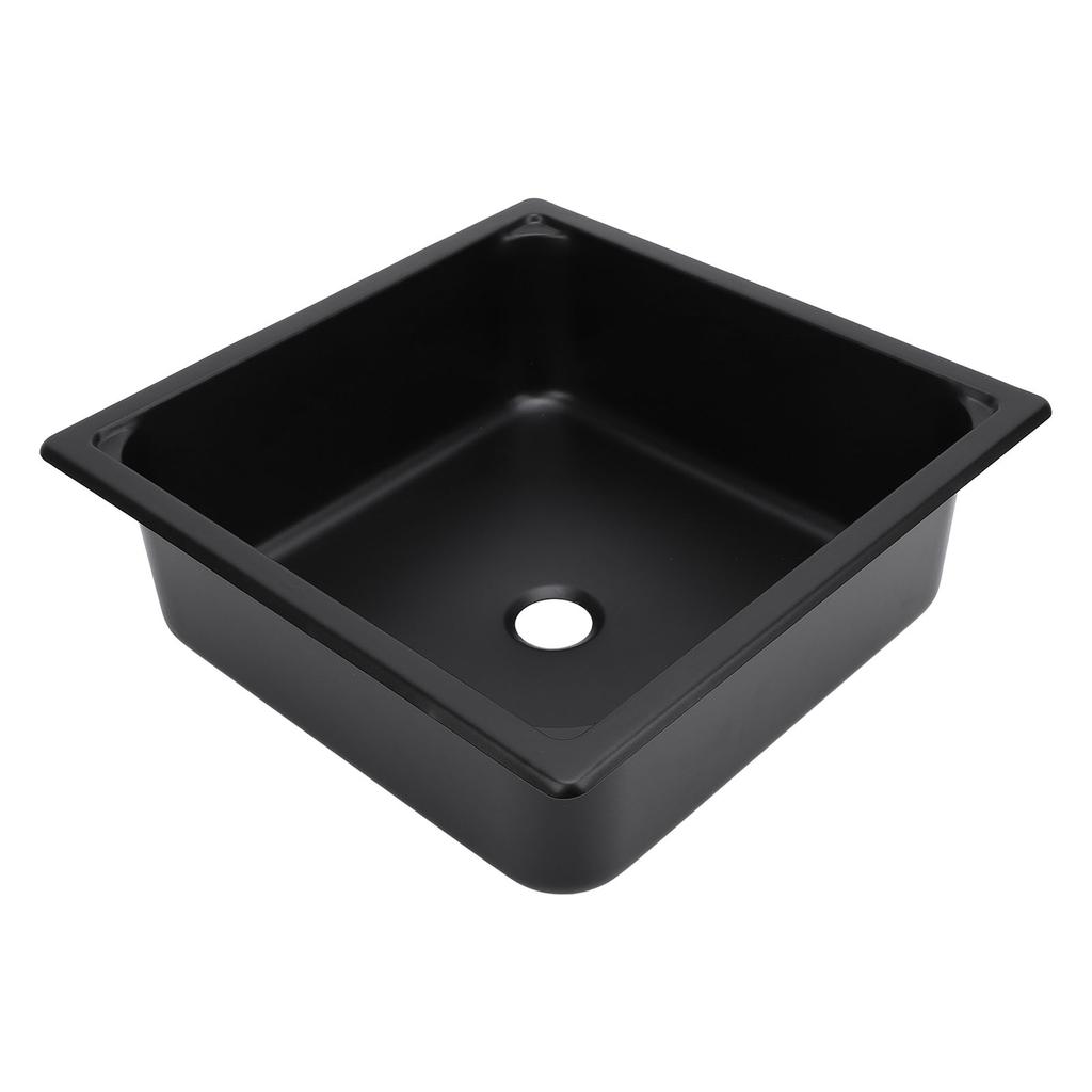 Single Bowl Bar Sink 13.8 X 13.8 X 4.7in Square Stainless Steel Kitchen Sink with 40mm Drain Hole for Caravan Food