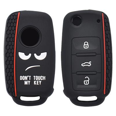 Silikonové pouzdro na klíč od auta Obal na dálkový ovladač Pro VW Polo Bora Beetle Tiguan Passat Golf Pro Škoda Fabia Octavia Pro Seat Leon Toledo